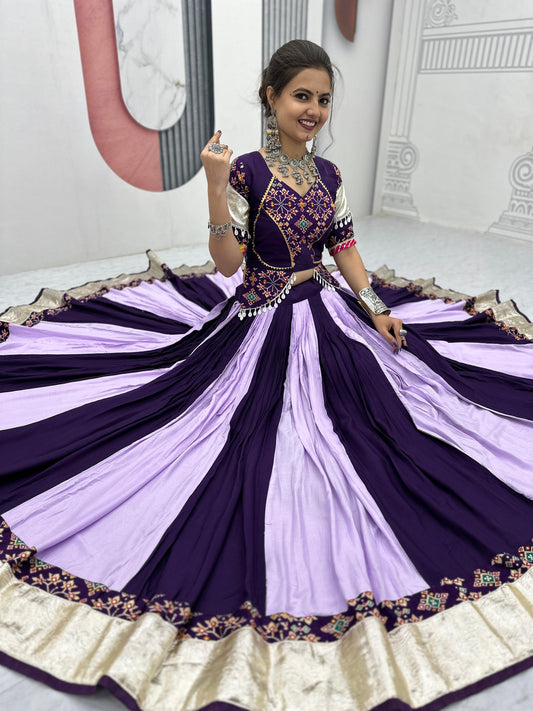 Pretty Purple Navratri Special Lahenga Choli ( MAS_TP_262_Purple )