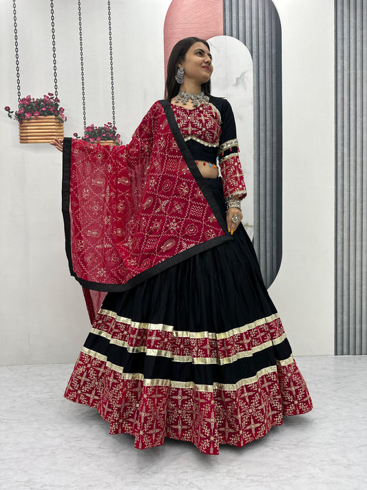 Mesmerising Navratri Special Pure Cotton Lehenga Choli ( MAS_TP_263 )