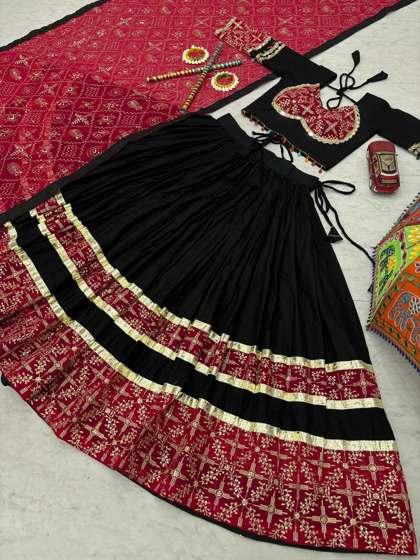 Mesmerising Navratri Special Pure Cotton Lehenga Choli ( MAS_TP_263 )