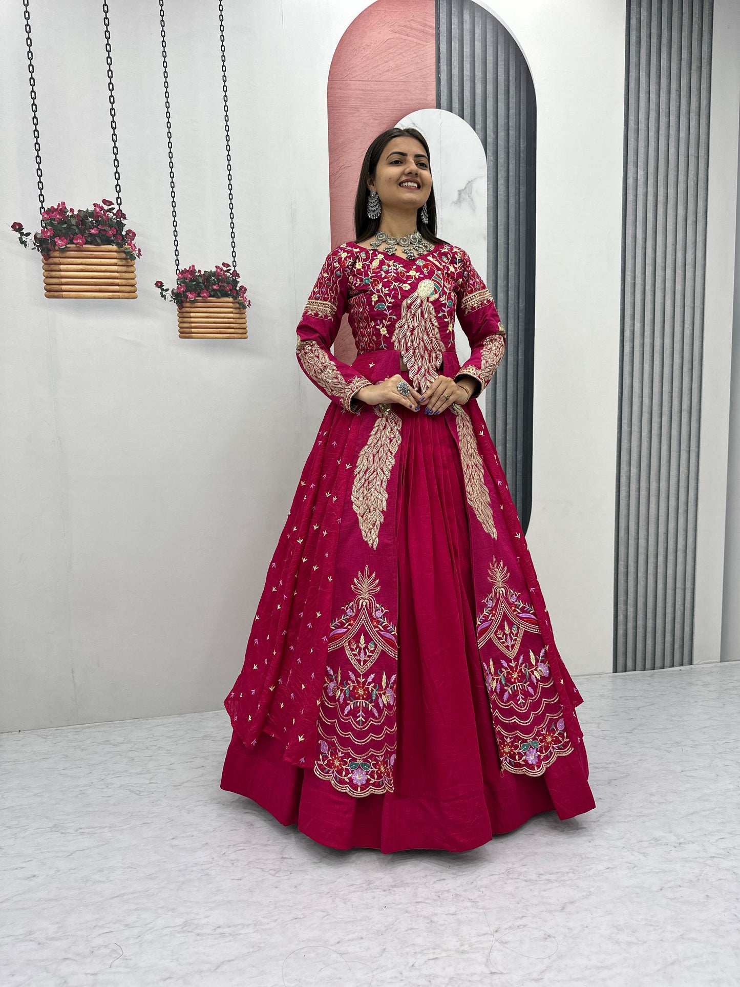 Exclusive Traditional Wear Lehenga Choli With Heavy Thread Work ( MAS _PC_528_PInk )