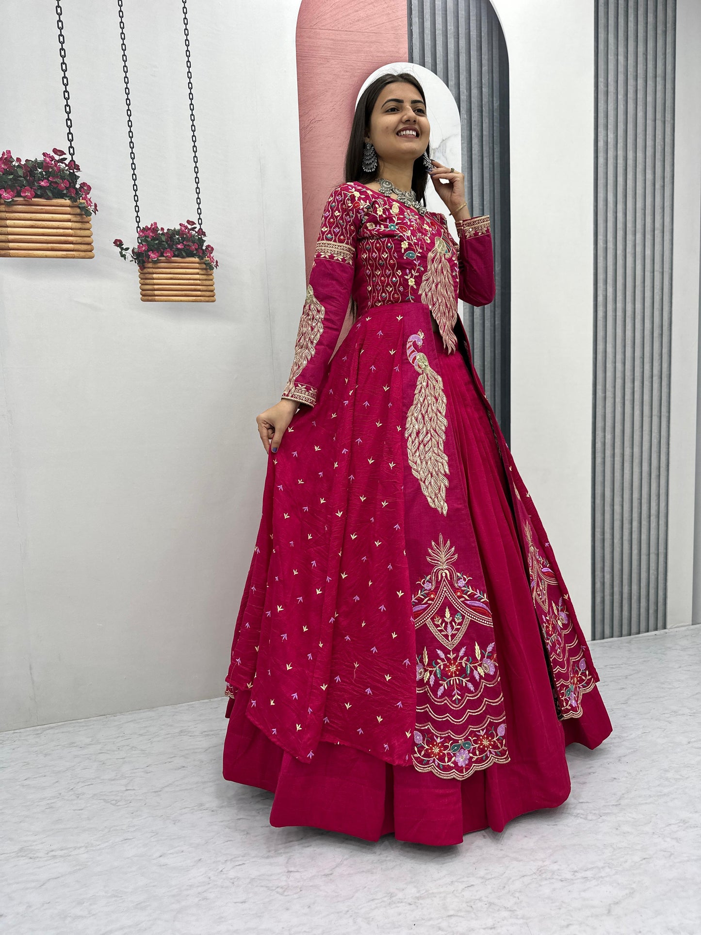 Exclusive Traditional Wear Lehenga Choli With Heavy Thread Work ( MAS _PC_528_PInk )