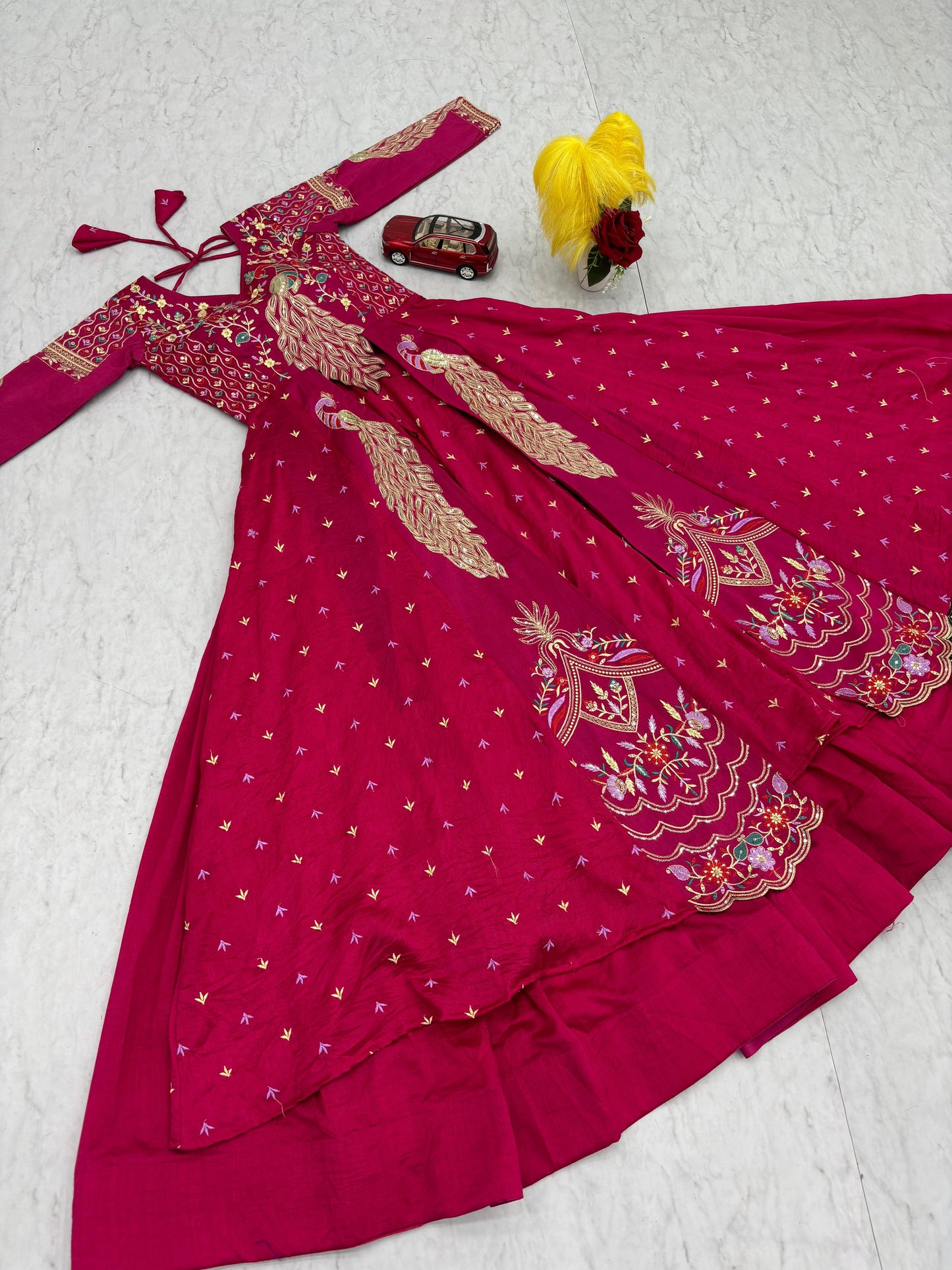 Exclusive Traditional Wear Lehenga Choli With Heavy Thread Work ( MAS _PC_528_PInk )