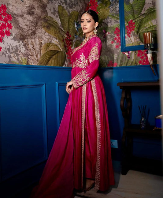 Designer Party Wear Top, Pant & Dupatta Set With Embroidery Sequence Work (MAS_ZD_10097)