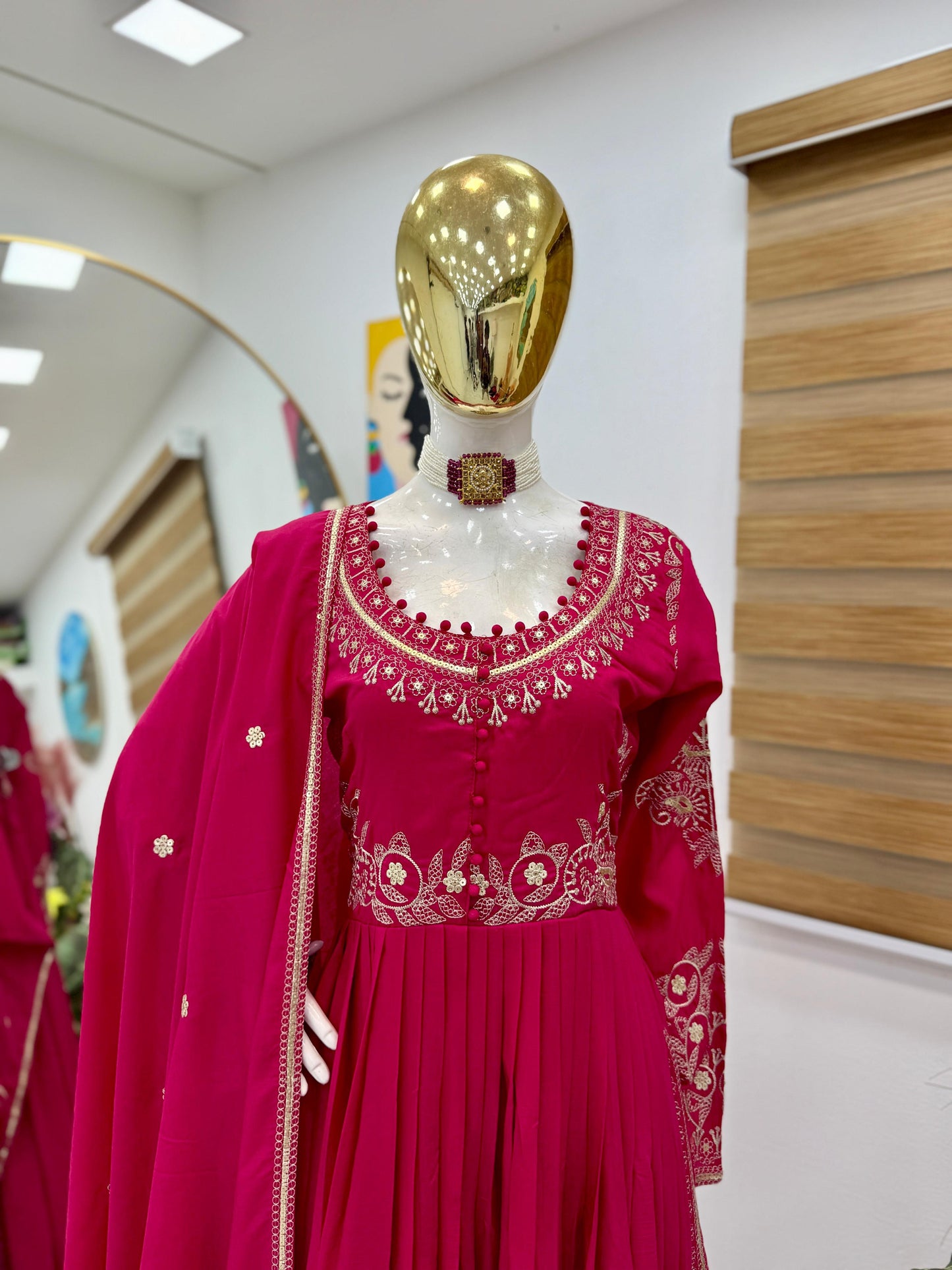 Designer Party Wear Top, Pant & Dupatta Set With Embroidery Sequence Work (MAS_ZD_10097)